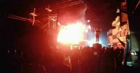 বরগুনা’র বেতাগীতে ভয়াবহ অগ্নিকান্ড।