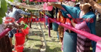 ভিন্ন আয়োজনে তালতলীতে রাখাইনদের জলকেলি উৎসব অনুষ্ঠিত